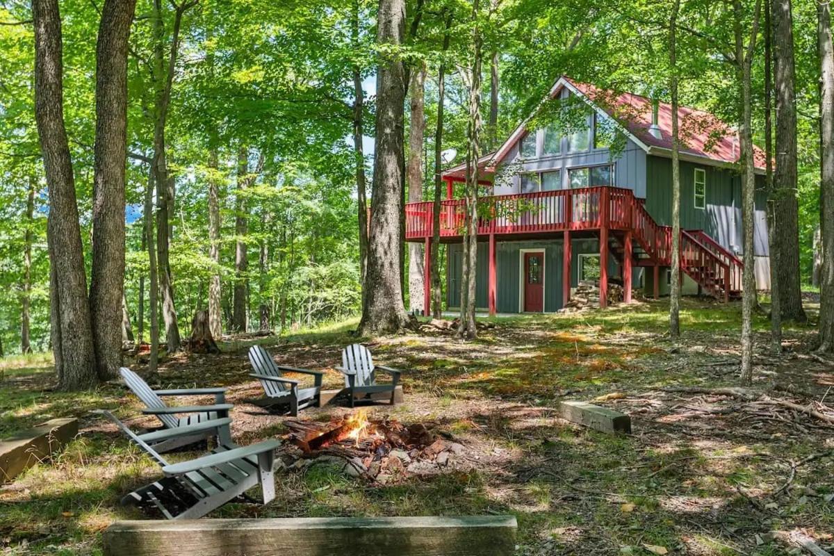 Hot Tub, Large Deck, Wifi, Fire Pit At Chalet Cabin Morton Grove Exterior photo