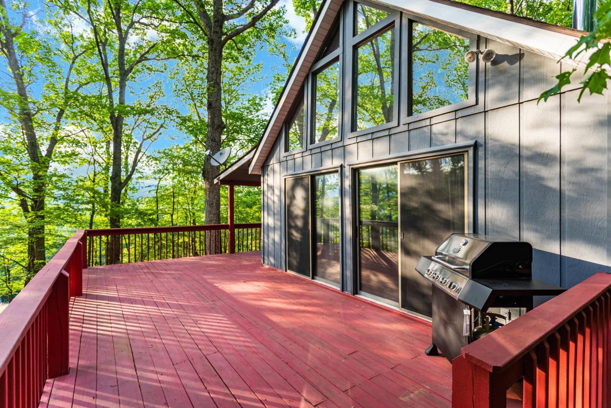 Hot Tub, Large Deck, Wifi, Fire Pit At Chalet Cabin Morton Grove Exterior photo